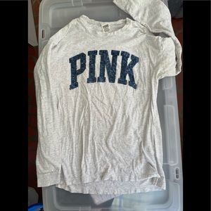 Pink VS long sleeved tee shirt